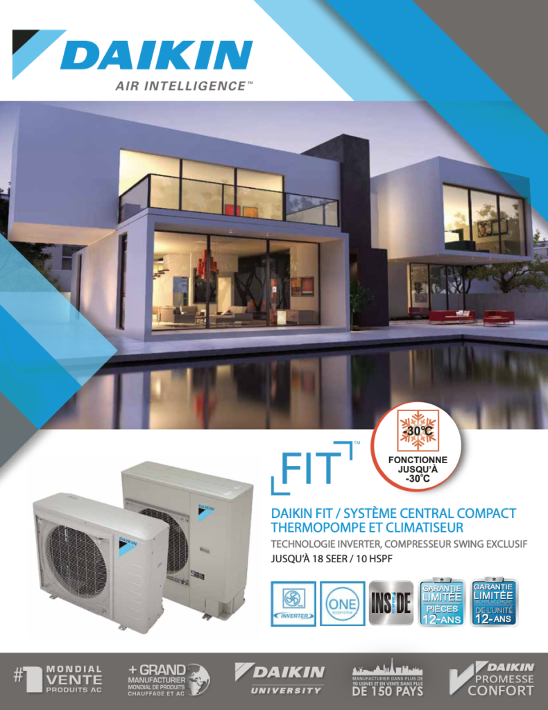 Climatiseurs/thermopompes et fournaises centrales Chartray